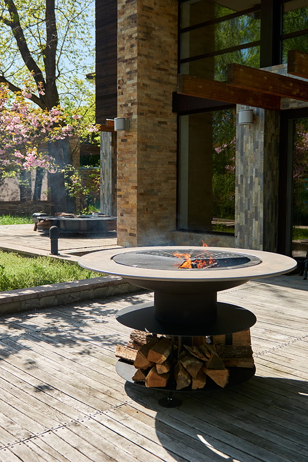 wood source fire pit outdoor