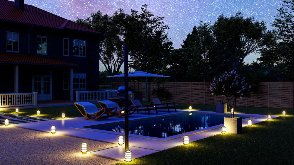 Outdoor Lighting for house pool