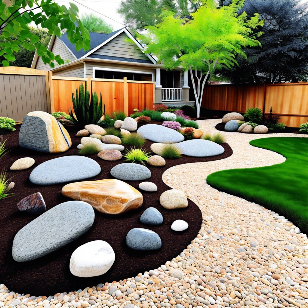 abstract rock garden art