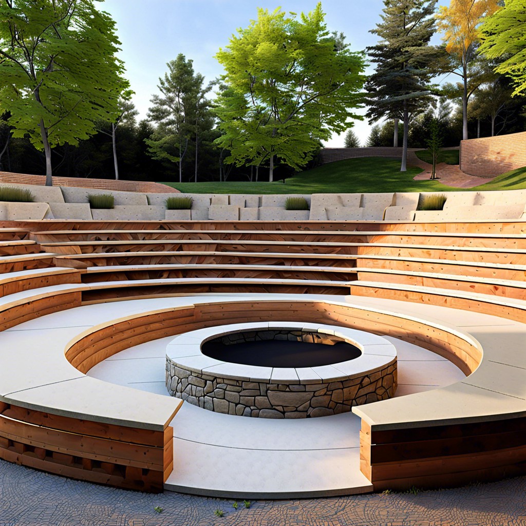 amphitheater style seating