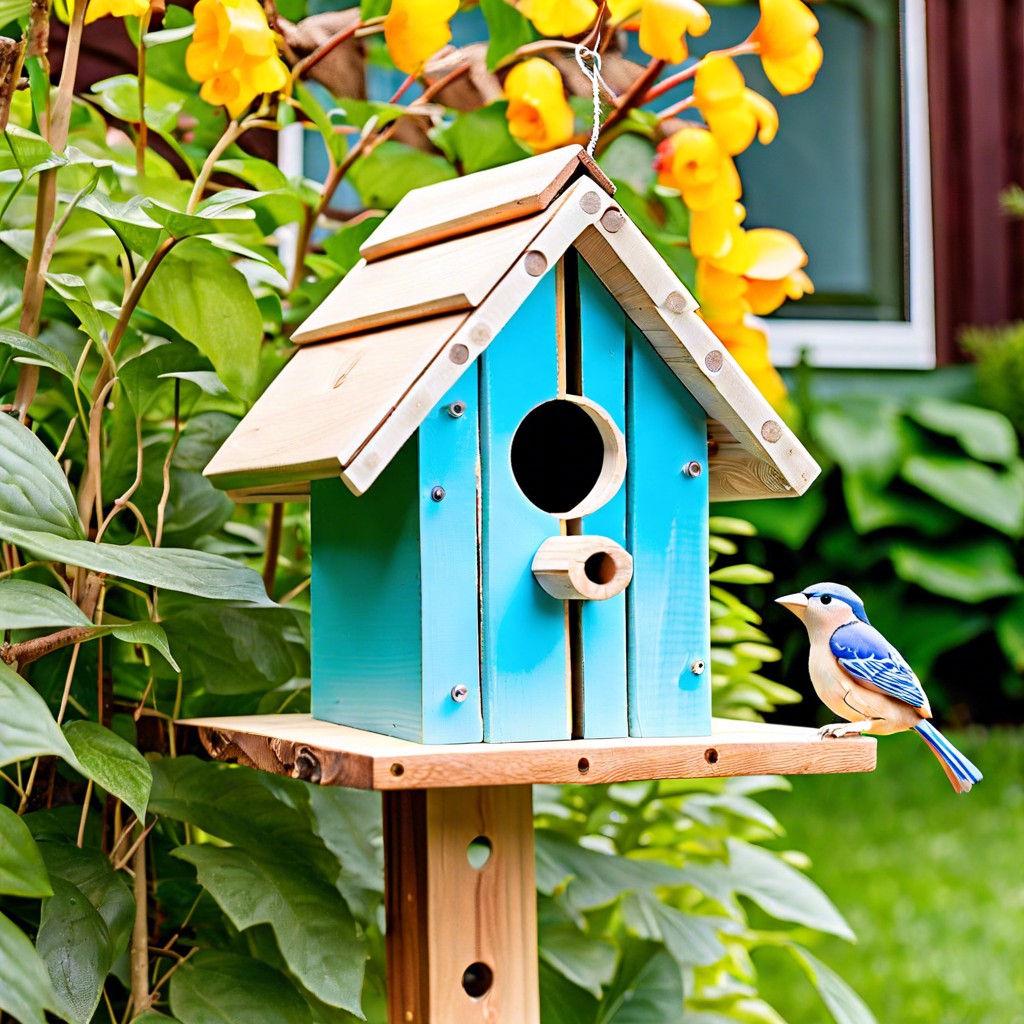 build a birdhouse from scraps
