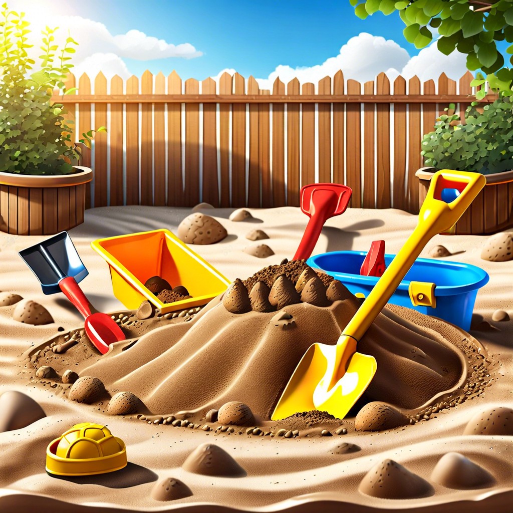 carve out a diy sandpit for kids