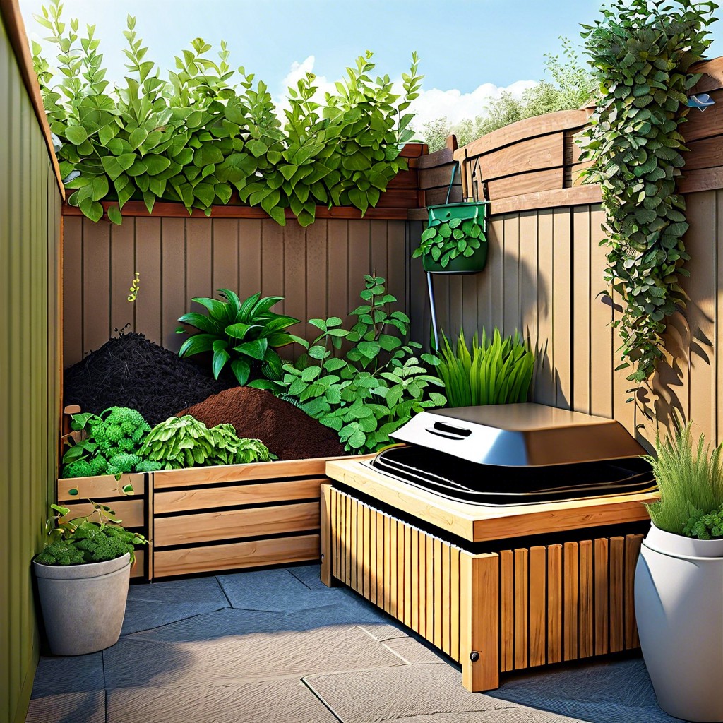 construct a small eco friendly composting area