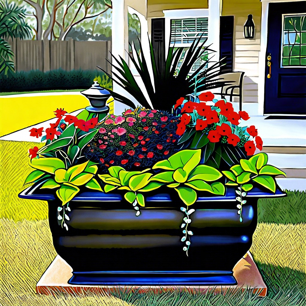 container garden elegance ornate pots and planters