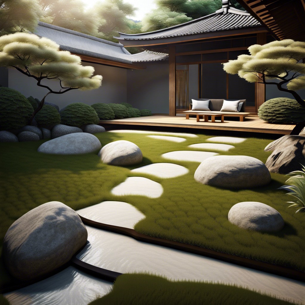 craft a hillside zen garden with minimalist touches