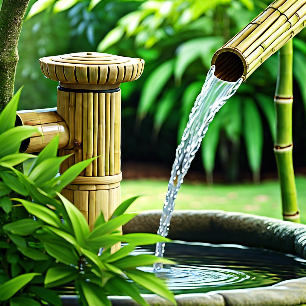 craft a simple bamboo water spout