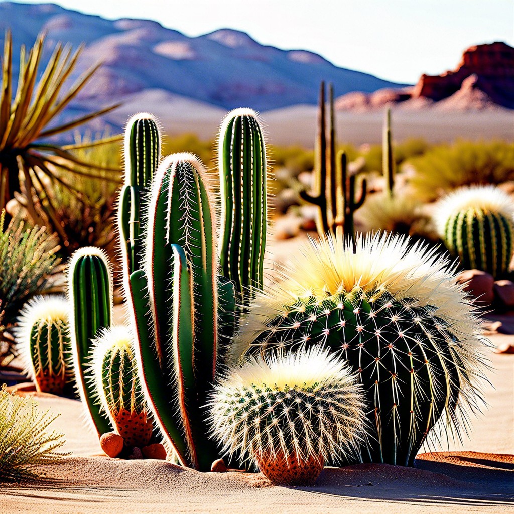 create a cactus spiral display