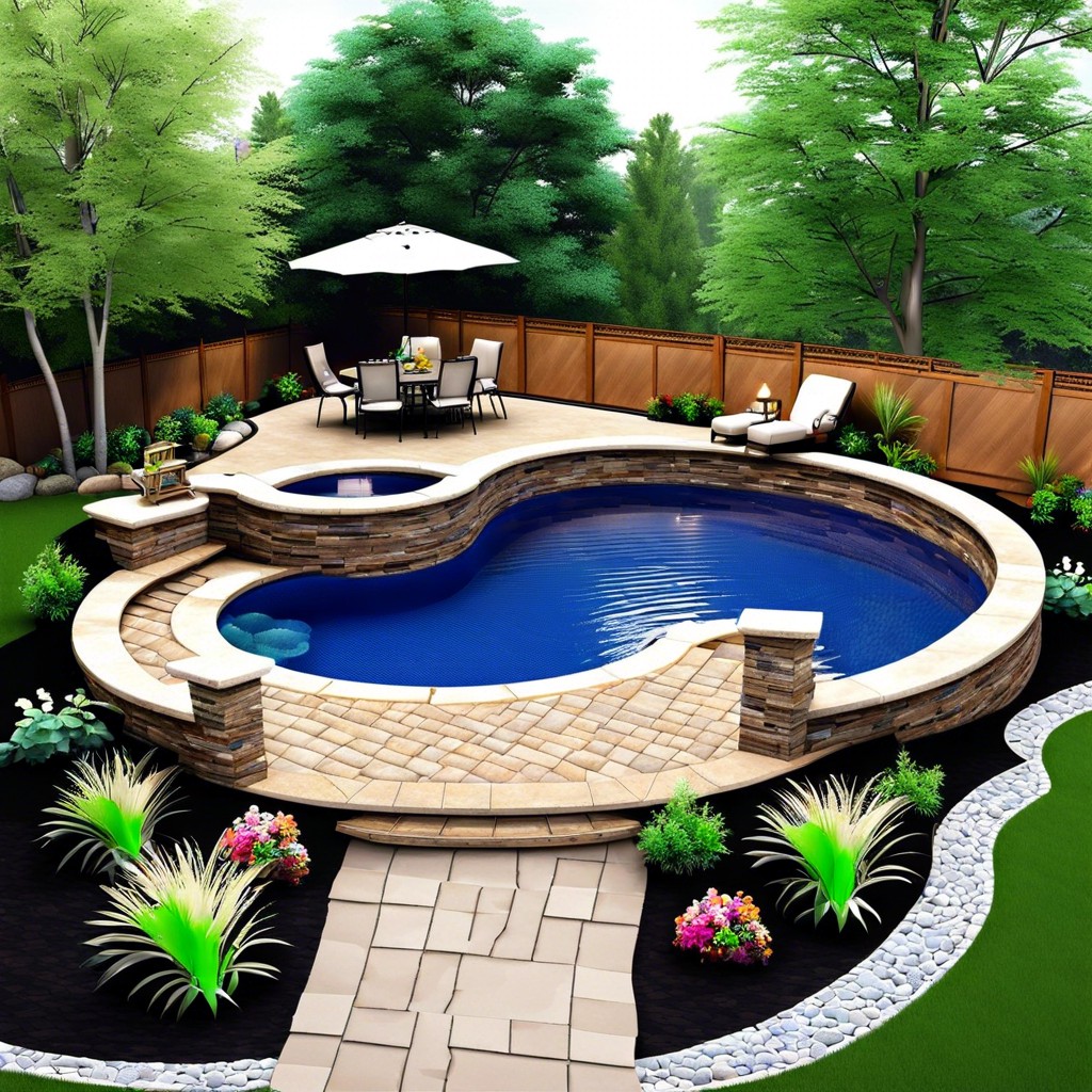 create a sunken patio oasis
