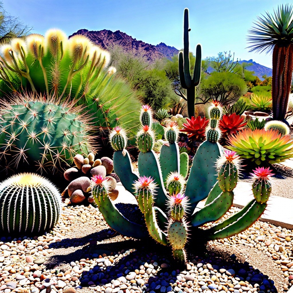 design a cactus and succulent zone