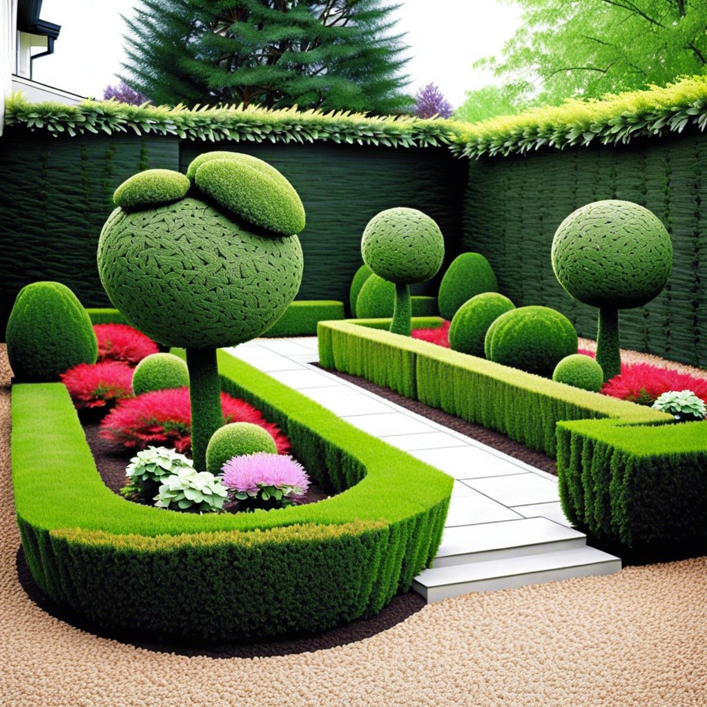 design with topiaries