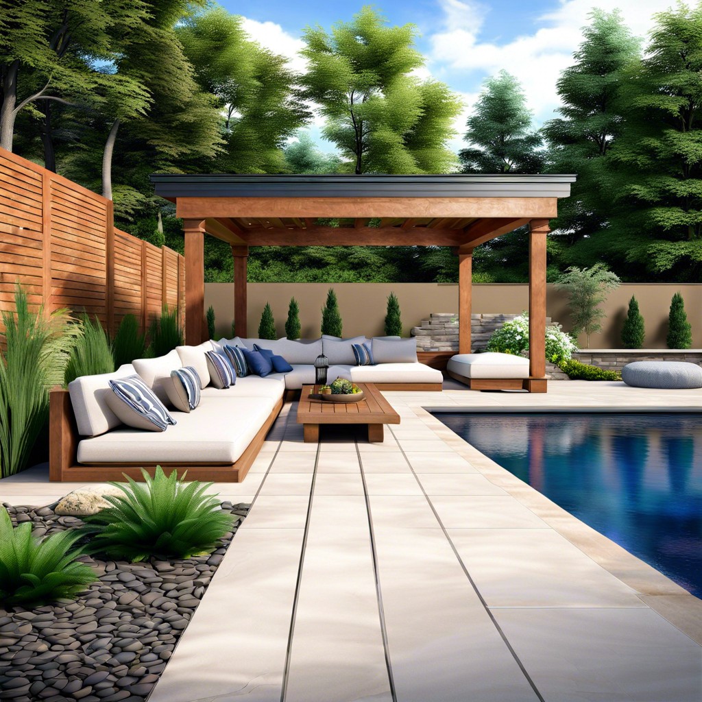 incorporate a sunken patio area