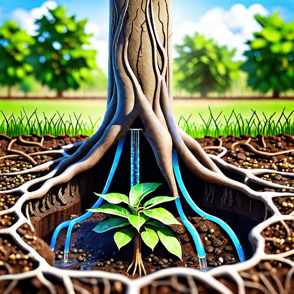 install a drip irrigation system for efficient watering