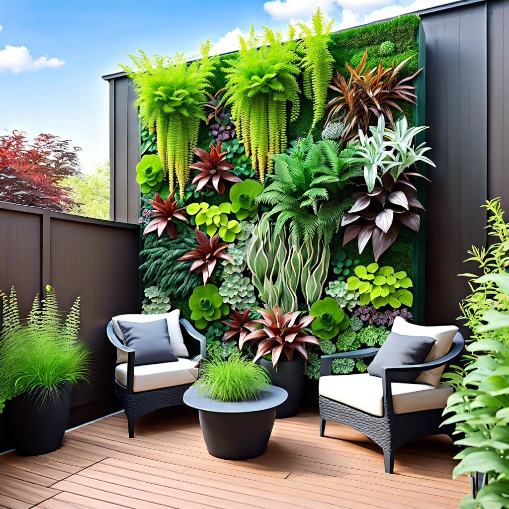 install a green living wall