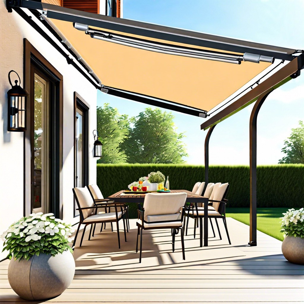 install a retractable awning