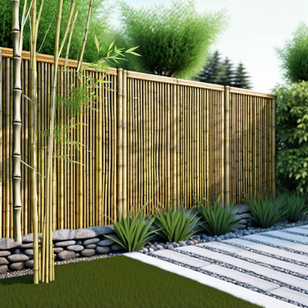 install a simple bamboo screen