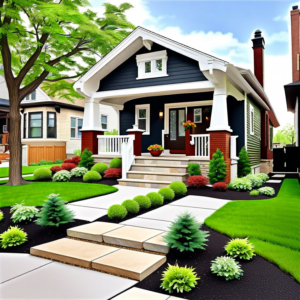 integrate a chicago bungalow style pathway