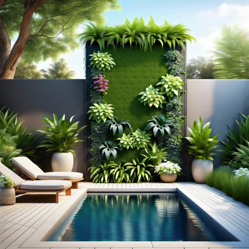 integrate a vertical garden wall