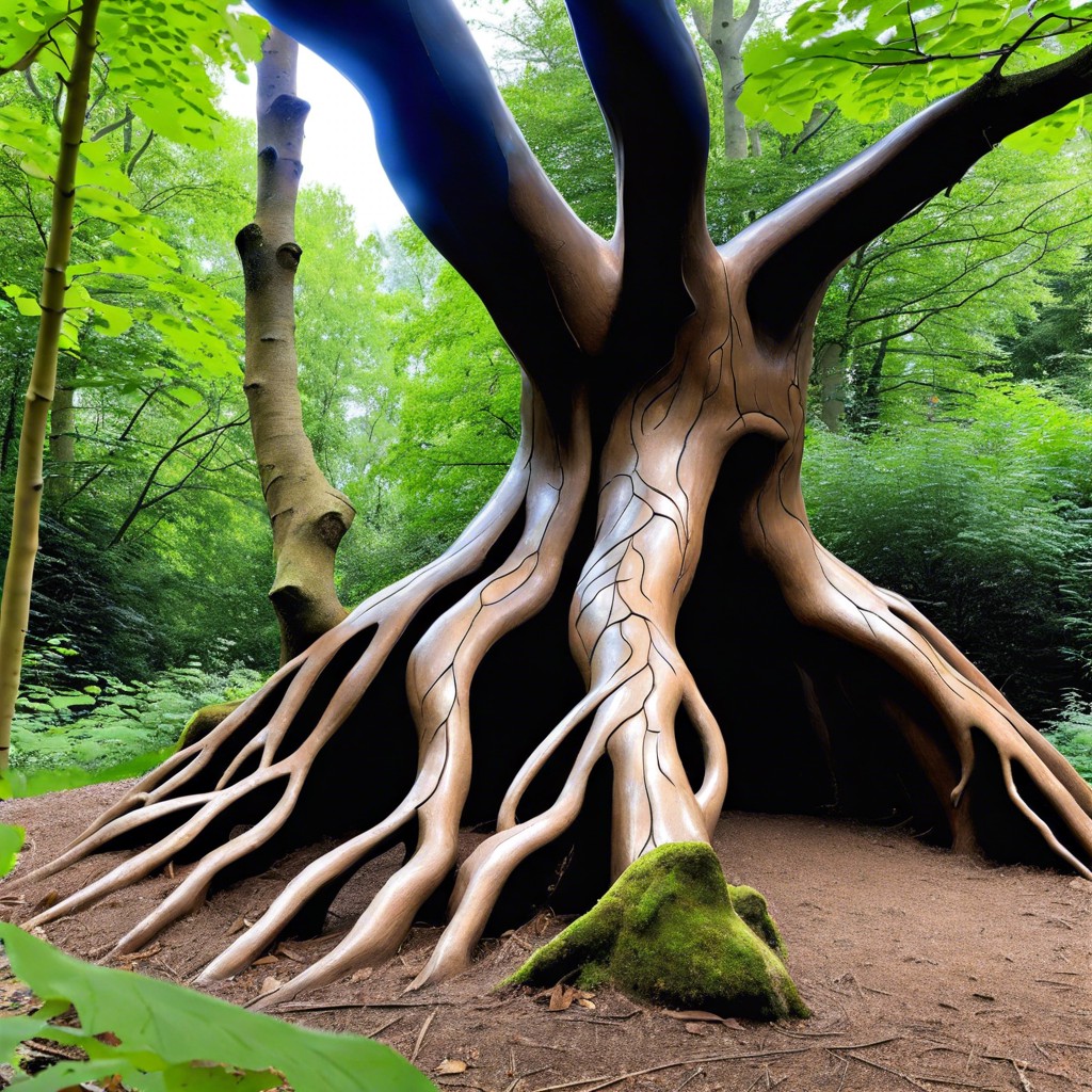 introduce a woodland sculpture trail