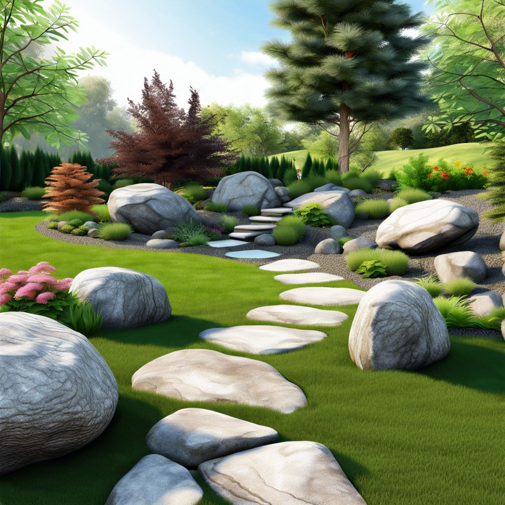 landscaping with rocks and boulders