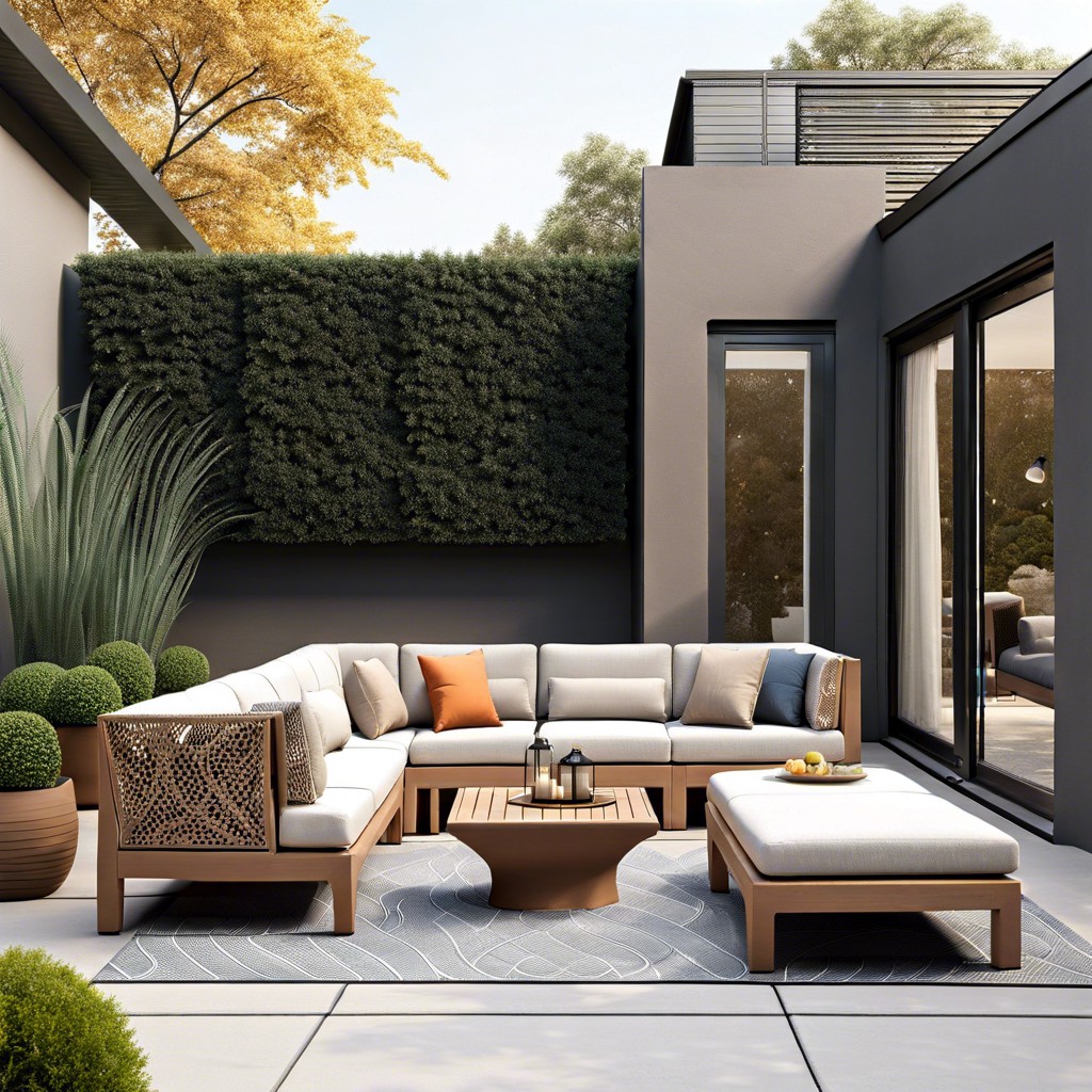 opt for a modular outdoor sofa