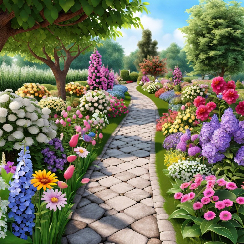 plant a scented flower walkway