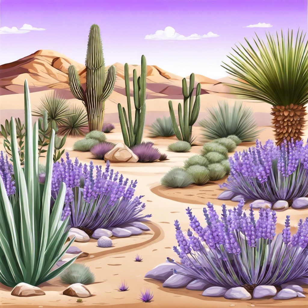 plant desert herbs like lavender and sage