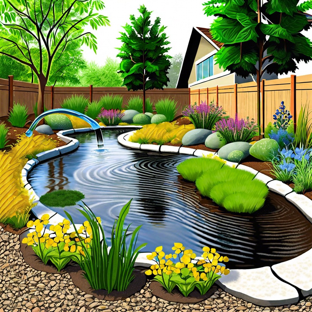 rain garden for eco friendly water management