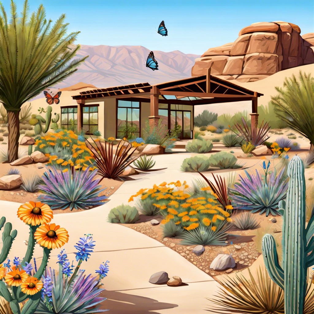 set up a desert butterfly garden with native plants