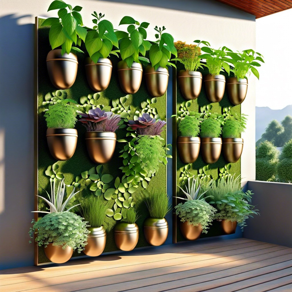 set up a vertical herb garden