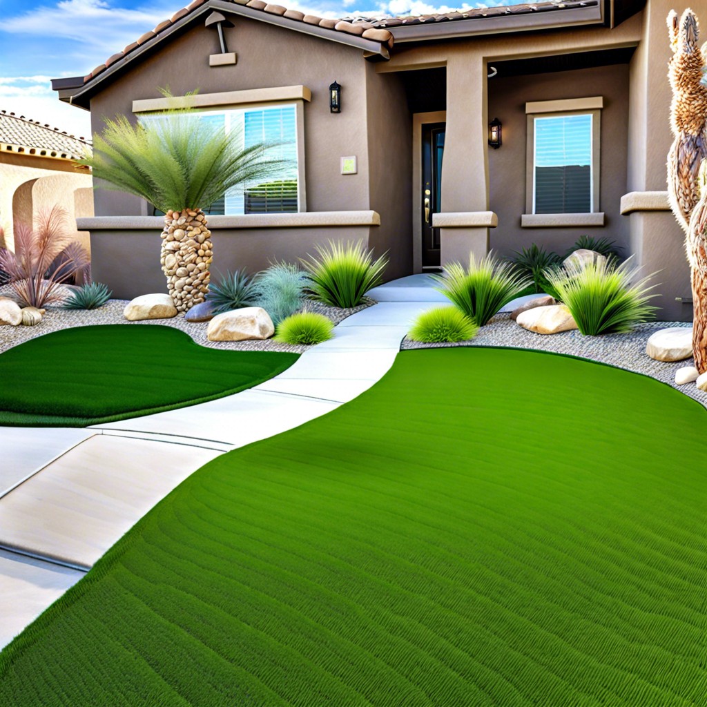 use artificial turf for a green lawn look without water waste