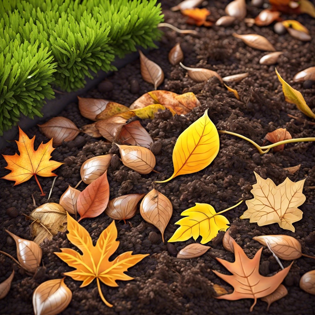 use fallen leaves as mulch