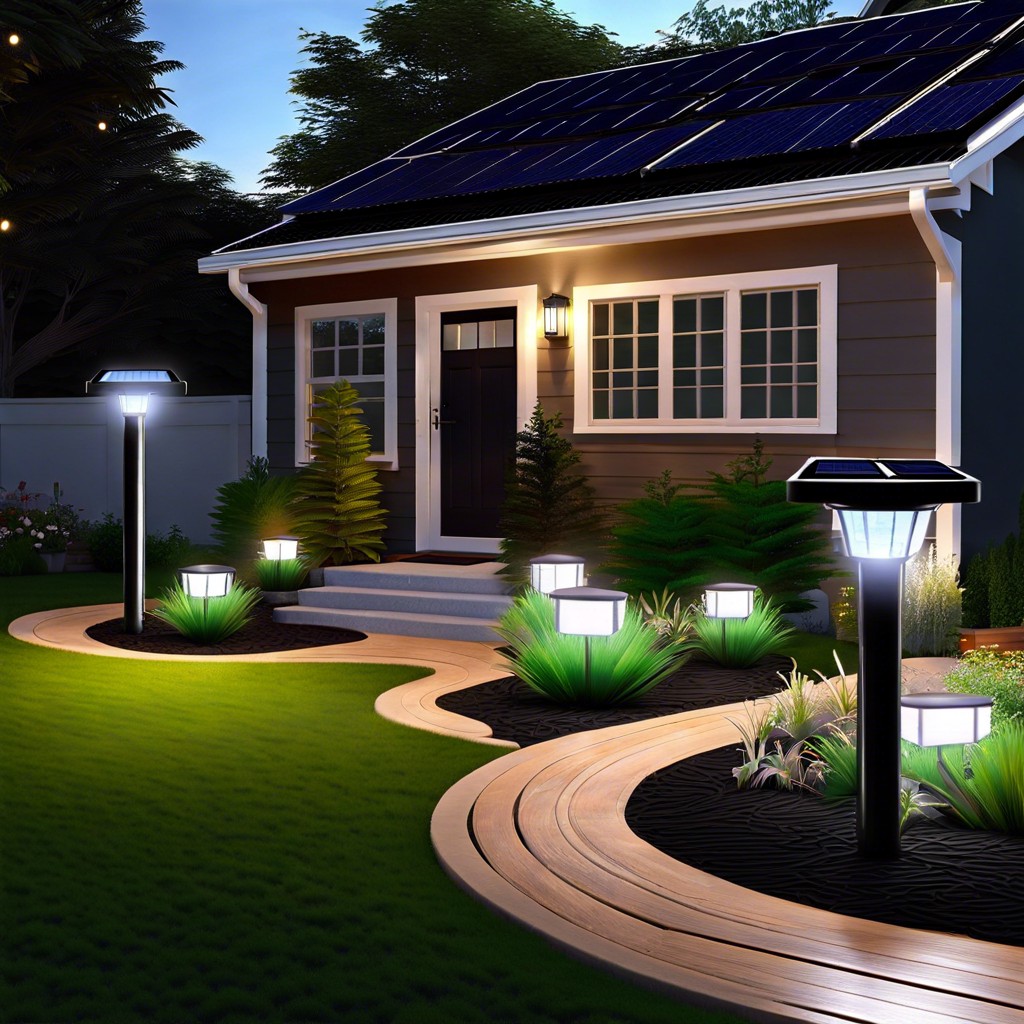 use solar powered garden lights