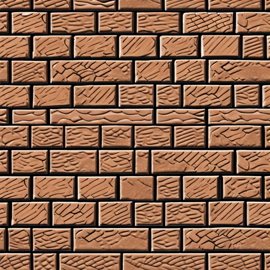 basketweave brick design with a vintage look