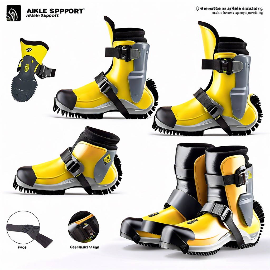 boots with built in ankle support and shock absorption