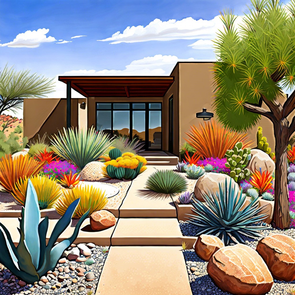 cacti and desert flora gardens