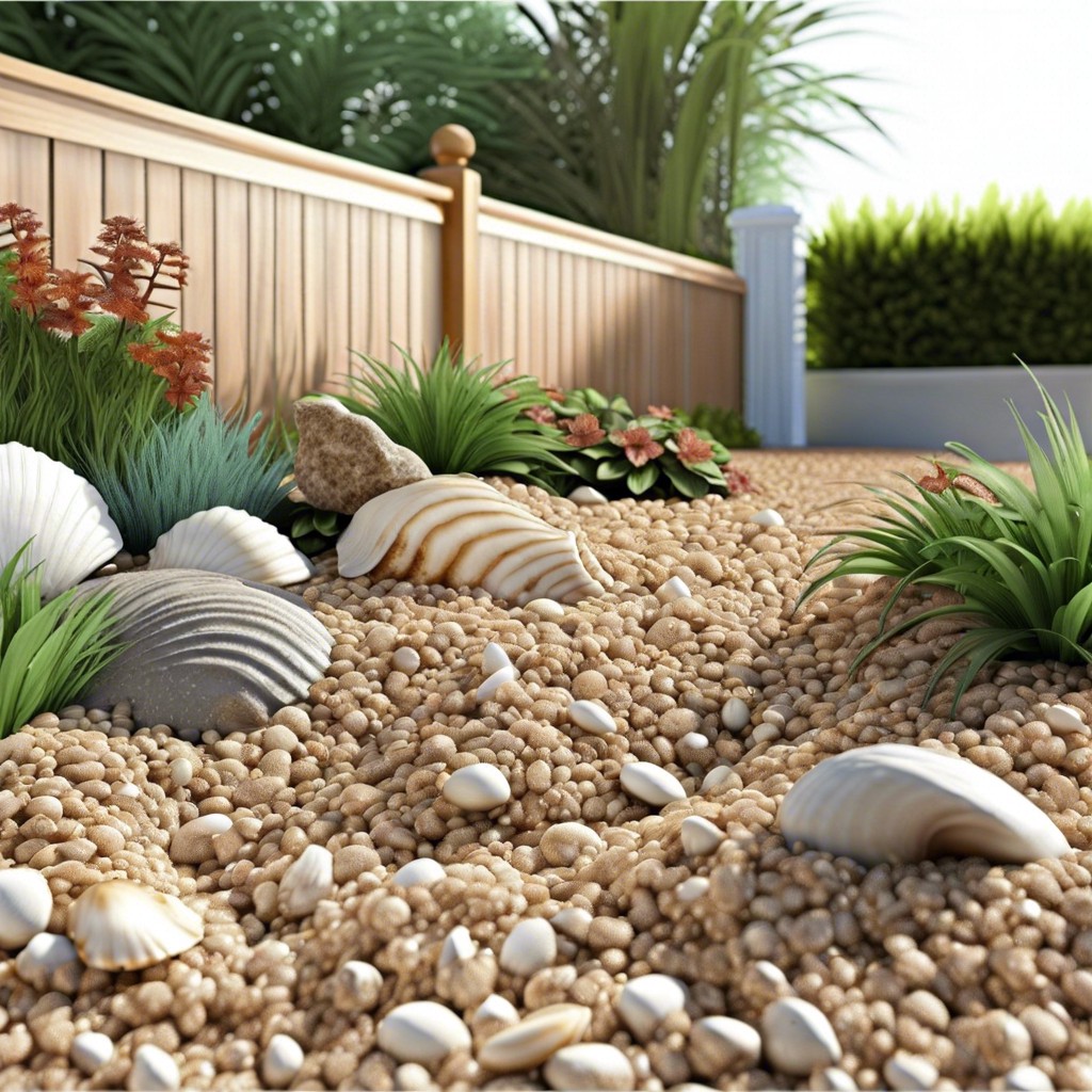 crushed shell mulch for coastal themes