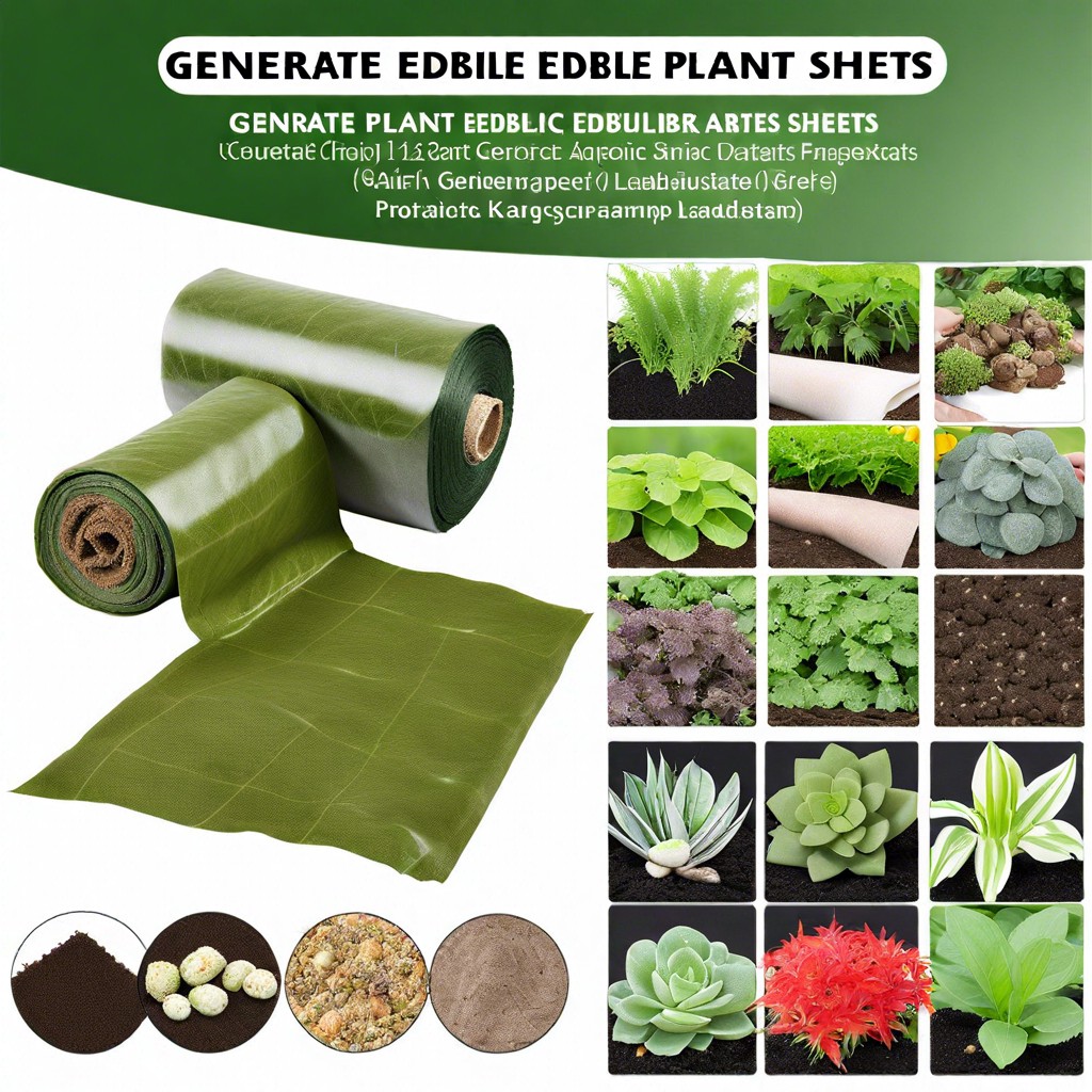 edible plant substrate sheets