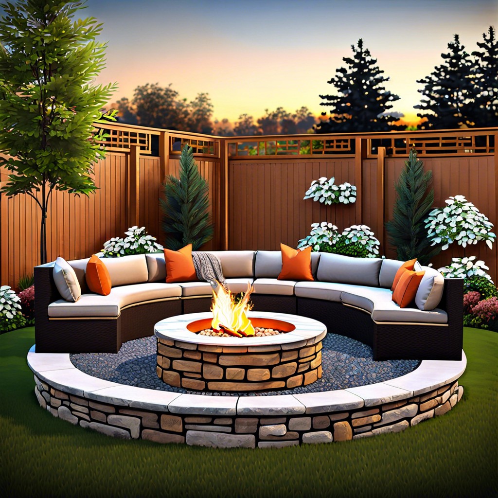 fire pits with seating