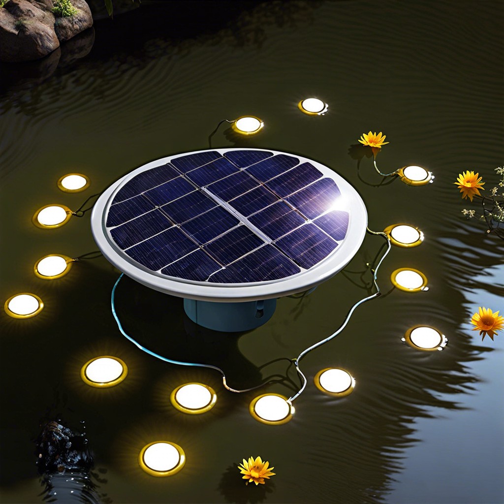 floating solar lights for ponds and pools