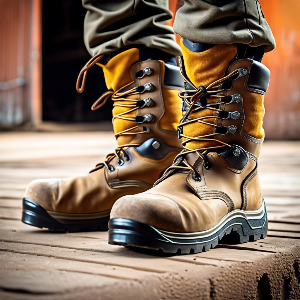 heavy duty boots with kevlar reinforcement