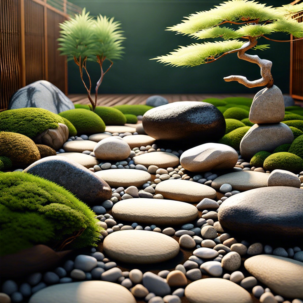 japanese zen rock garden