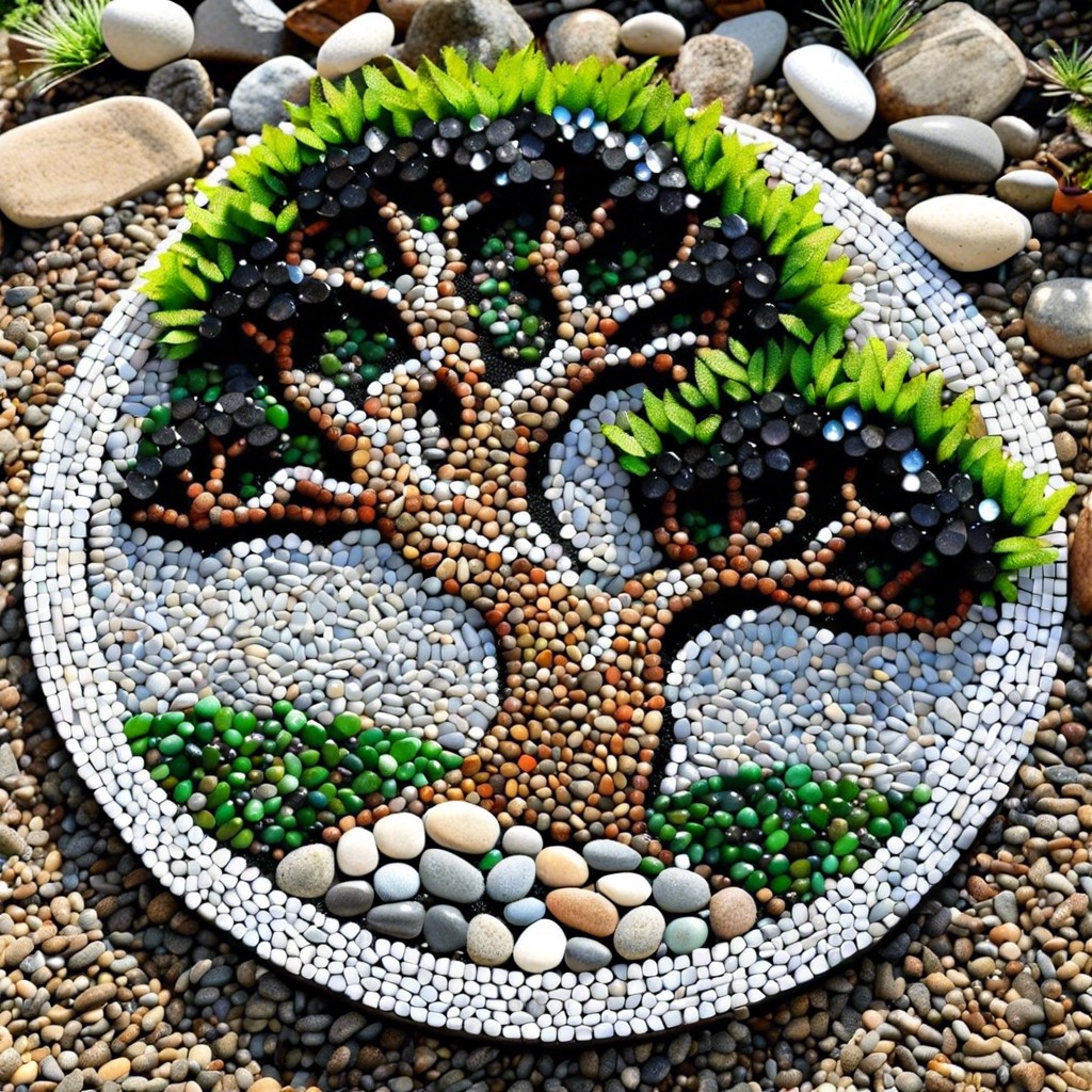 pebble mosaic art
