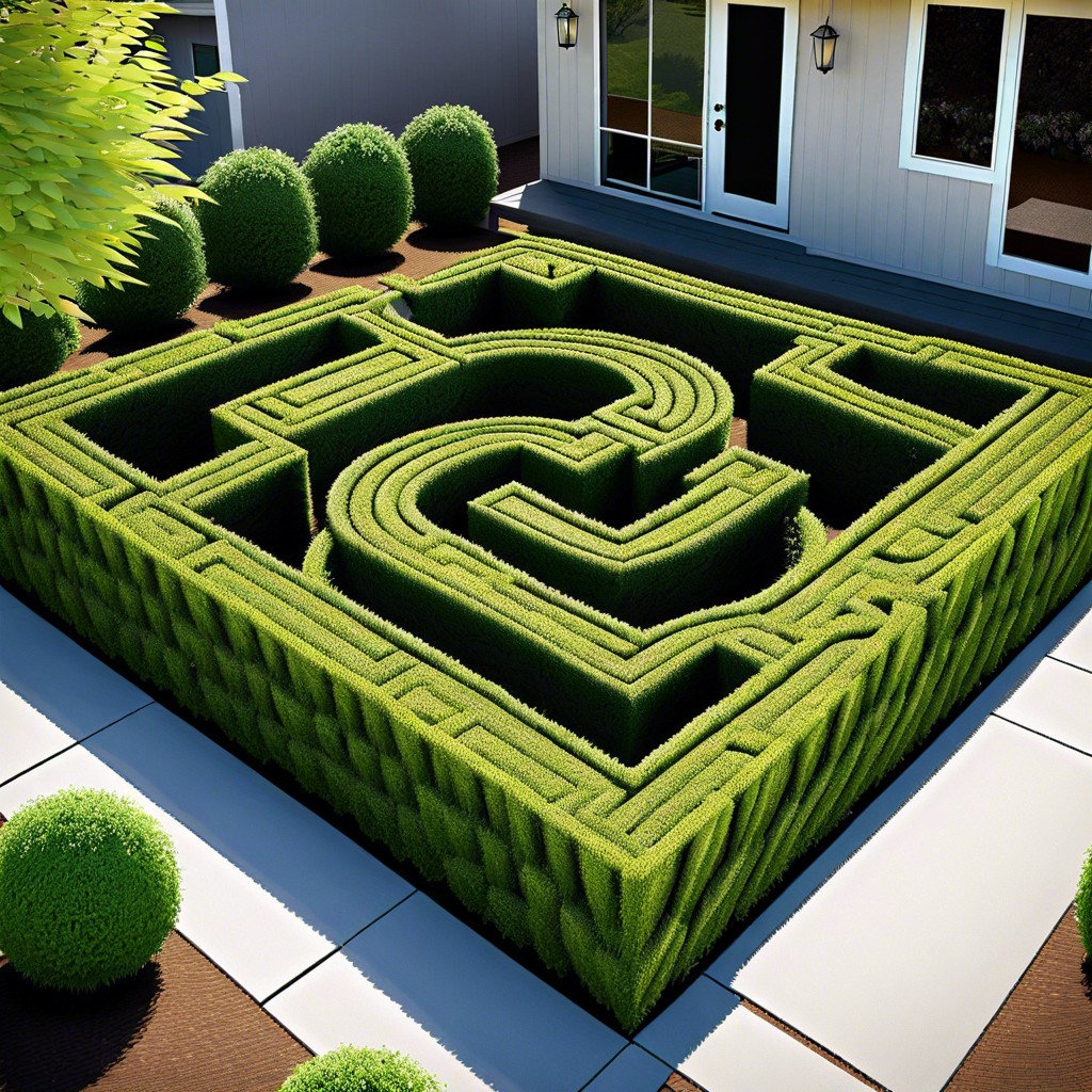 privacy hedge maze