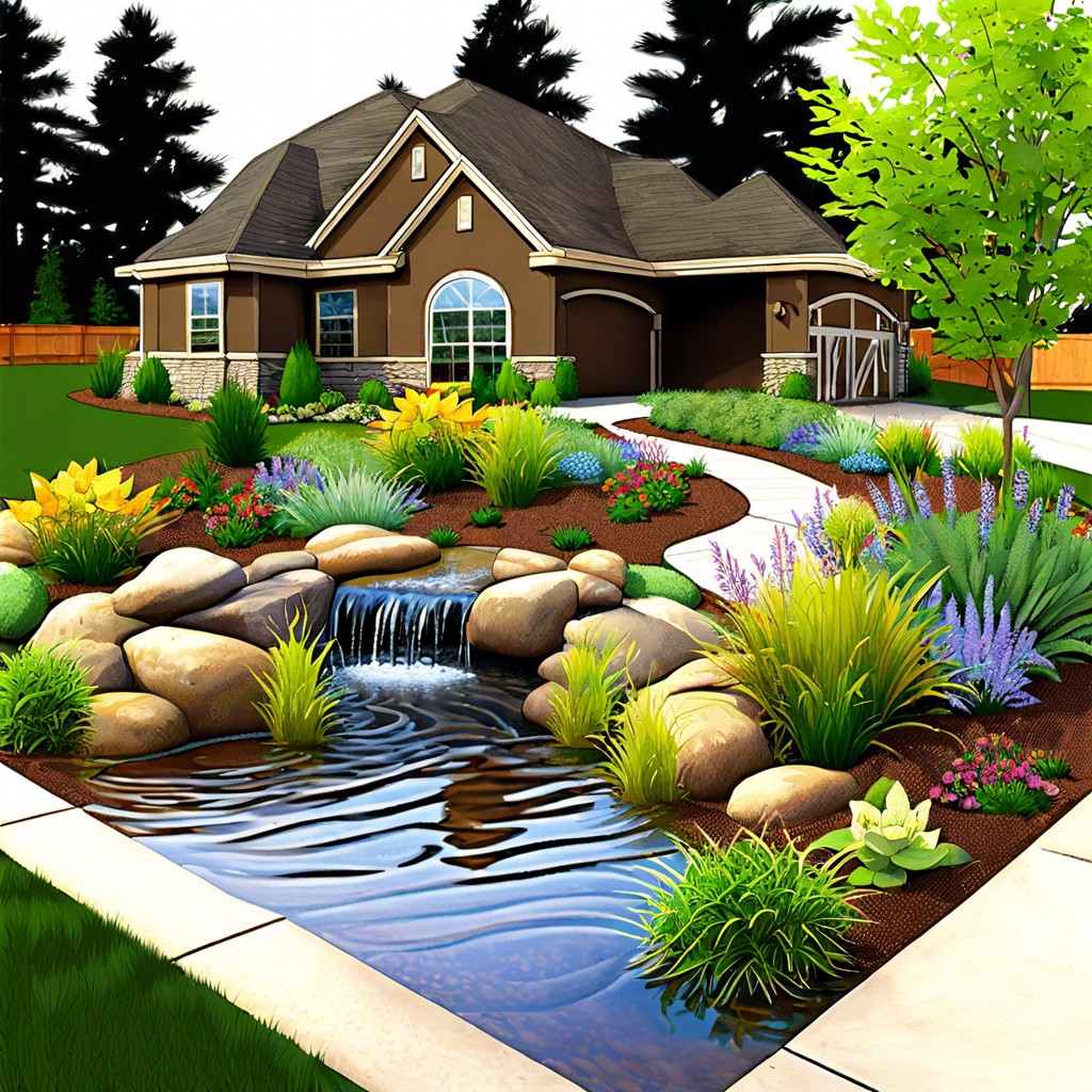 rain garden for natural stormwater management