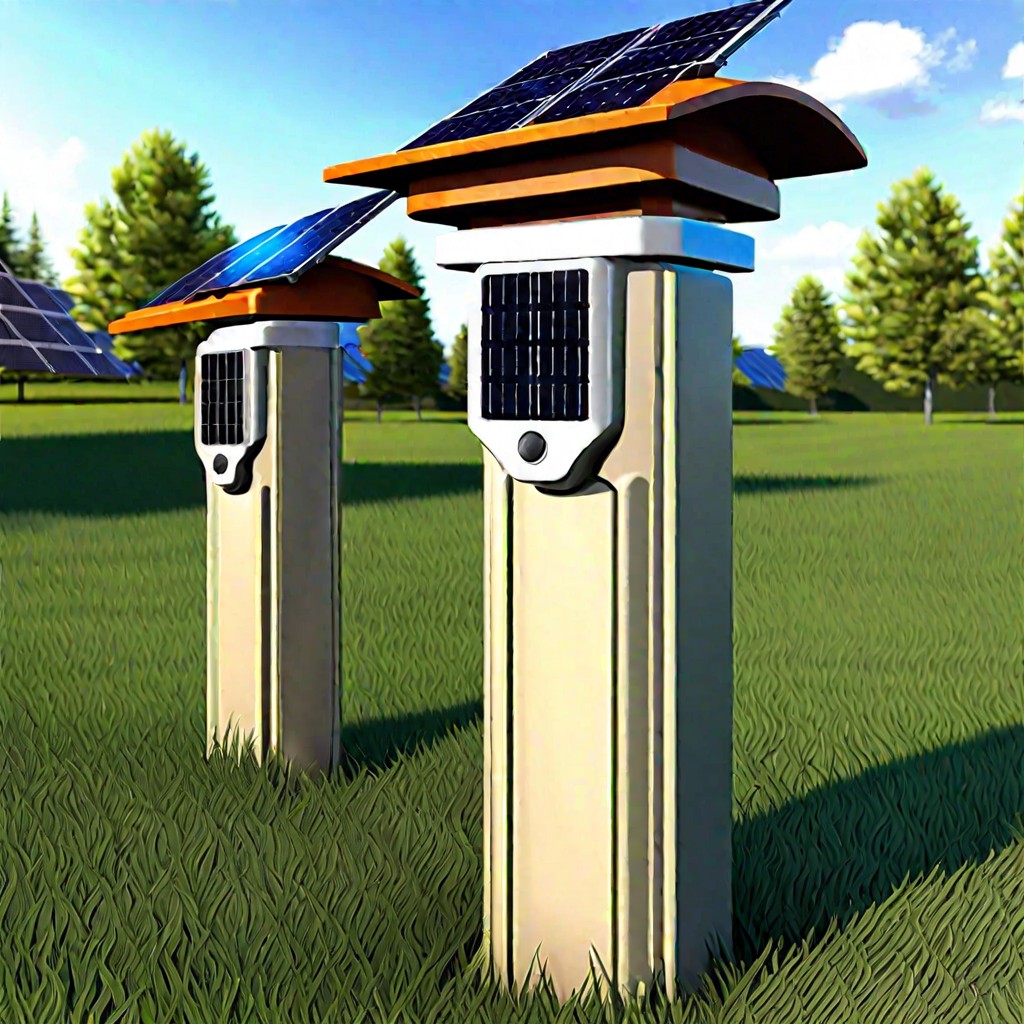 solar fence post caps