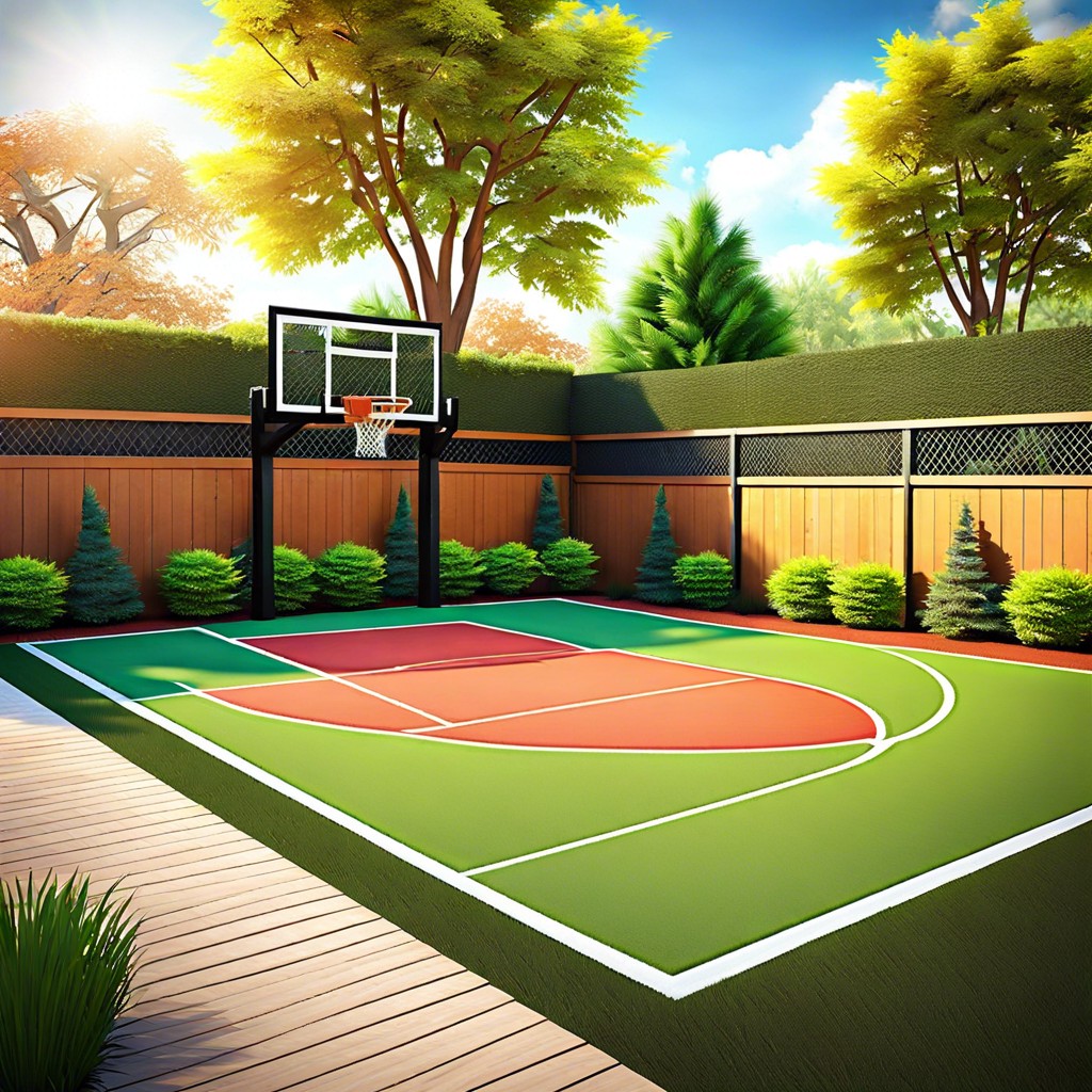 sports court tennis basketball etc