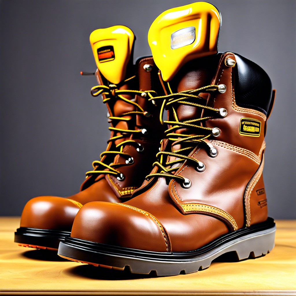 steel toe safety boots compliant with safety standards
