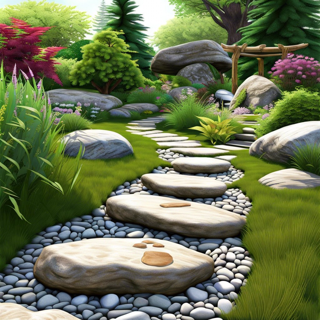 stepping stone path use flat stones to create a functional and decorative path