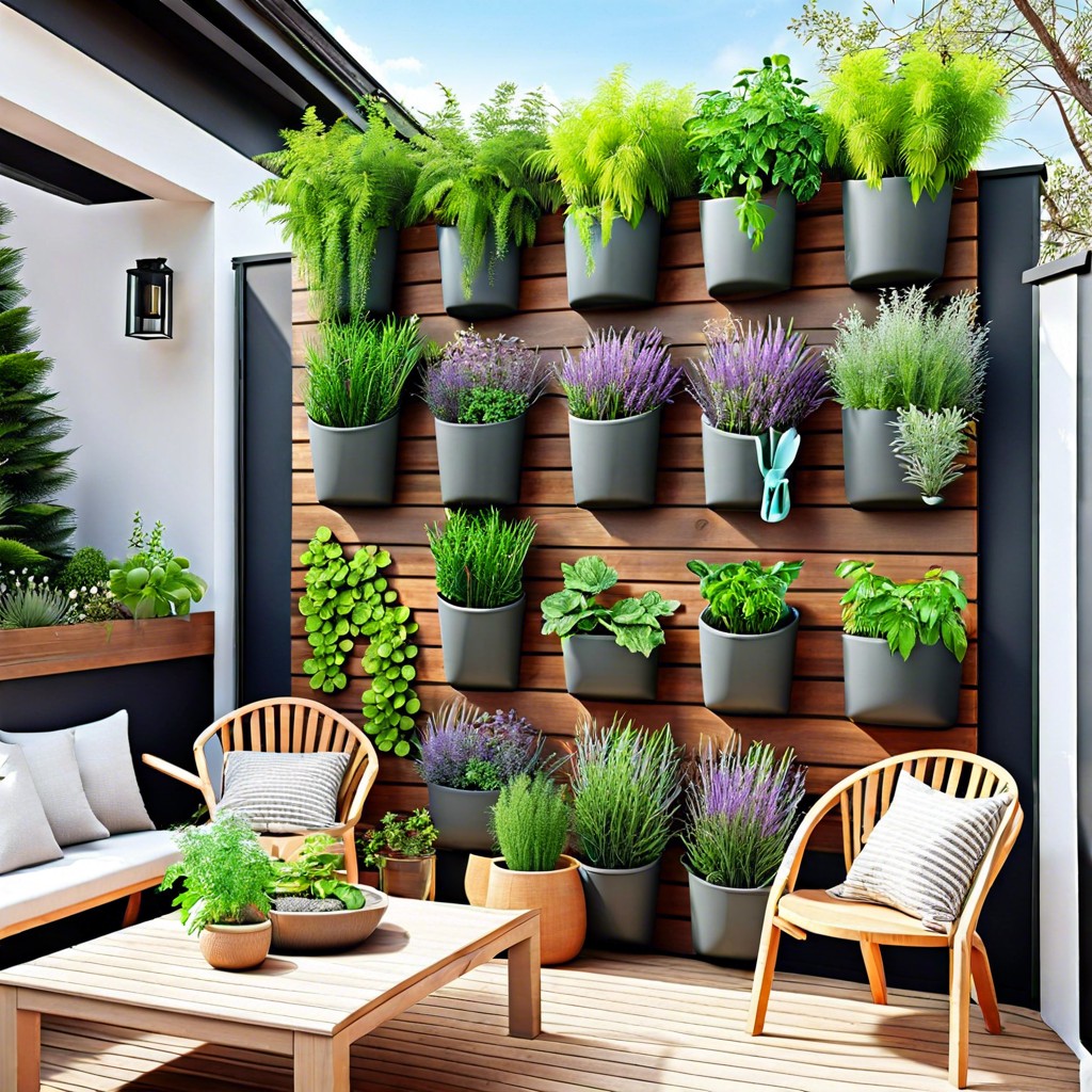 vertical herb wall