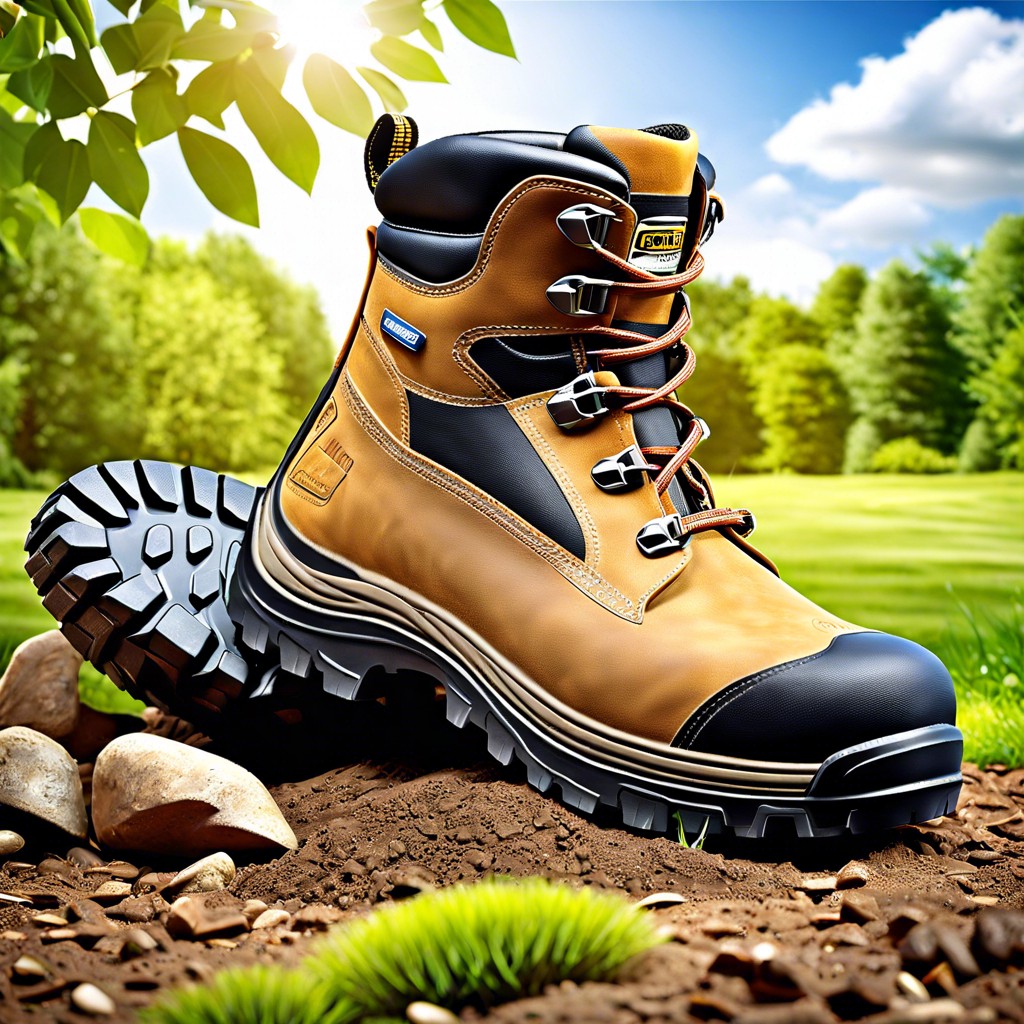 waterproof all terrain boots with puncture resistant soles
